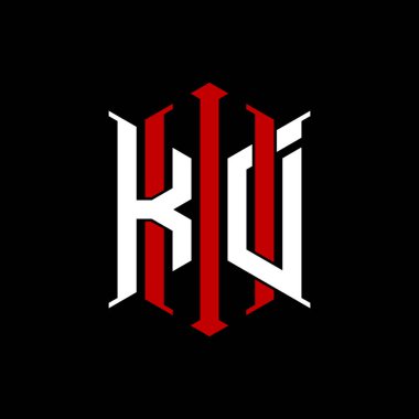 İzole arkaplanda geometrik modern dikdörtgen stil tasarımlı ilk monogram, minimalist geometrik şekil logosu.