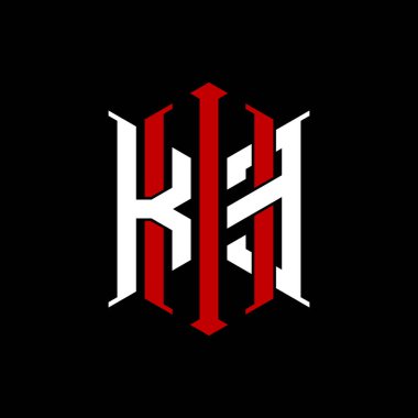 İzole arkaplanda geometrik modern dikdörtgen stil tasarımlı ilk monogram, minimalist geometrik şekil logosu.