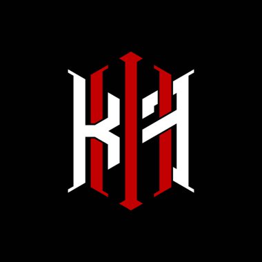 İzole arkaplanda geometrik modern dikdörtgen stil tasarımlı ilk monogram, minimalist geometrik şekil logosu.