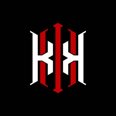 İzole arkaplanda geometrik modern dikdörtgen stil tasarımlı ilk monogram, minimalist geometrik şekil logosu.