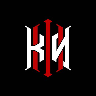 İzole arkaplanda geometrik modern dikdörtgen stil tasarımlı ilk monogram, minimalist geometrik şekil logosu.