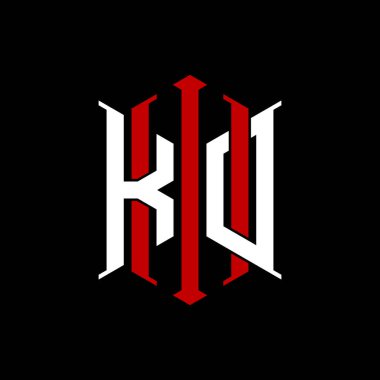 İzole arkaplanda geometrik modern dikdörtgen stil tasarımlı ilk monogram, minimalist geometrik şekil logosu.