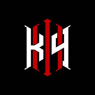 İzole arkaplanda geometrik modern dikdörtgen stil tasarımlı ilk monogram, minimalist geometrik şekil logosu.