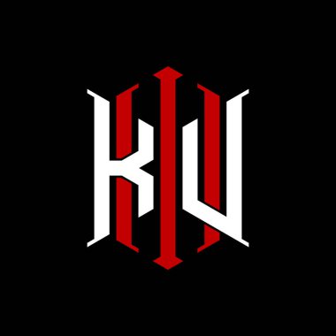 İzole arkaplanda geometrik modern dikdörtgen stil tasarımlı ilk monogram, minimalist geometrik şekil logosu.