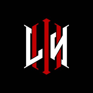 İzole arkaplanda geometrik modern dikdörtgen stil tasarımlı ilk monogram, minimalist geometrik şekil logosu.