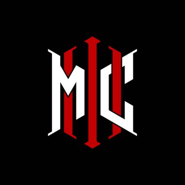 İzole arkaplanda geometrik modern dikdörtgen stil tasarımlı ilk monogram, minimalist geometrik şekil logosu.