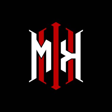 İzole arkaplanda geometrik modern dikdörtgen stil tasarımlı ilk monogram, minimalist geometrik şekil logosu.