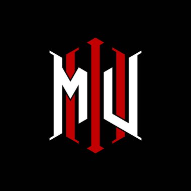 İzole arkaplanda geometrik modern dikdörtgen stil tasarımlı ilk monogram, minimalist geometrik şekil logosu.