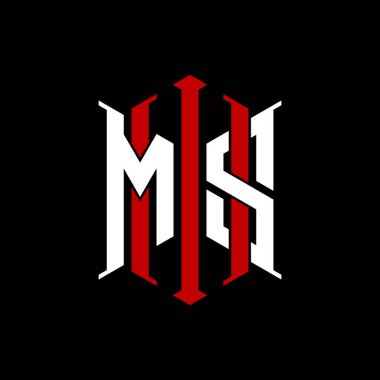 İzole arkaplanda geometrik modern dikdörtgen stil tasarımlı ilk monogram, minimalist geometrik şekil logosu.