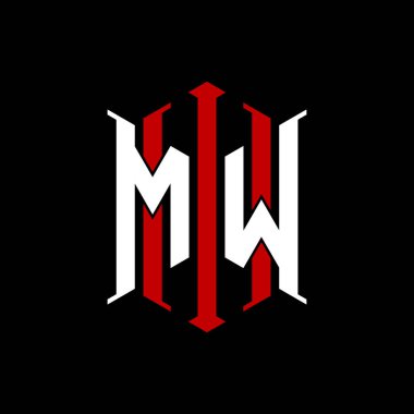 İzole arkaplanda geometrik modern dikdörtgen stil tasarımlı ilk monogram, minimalist geometrik şekil logosu.