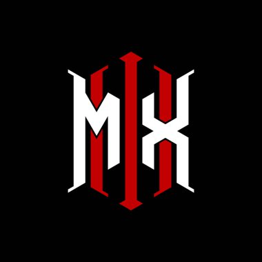İzole arkaplanda geometrik modern dikdörtgen stil tasarımlı ilk monogram, minimalist geometrik şekil logosu.