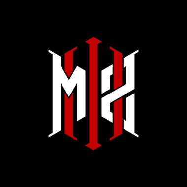 İzole arkaplanda geometrik modern dikdörtgen stil tasarımlı ilk monogram, minimalist geometrik şekil logosu.