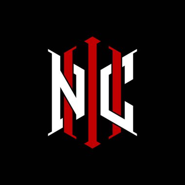 İzole arkaplanda geometrik modern dikdörtgen stil tasarımlı ilk monogram, minimalist geometrik şekil logosu.