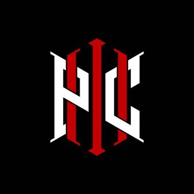 İzole arkaplanda geometrik modern dikdörtgen stil tasarımlı ilk monogram, minimalist geometrik şekil logosu.