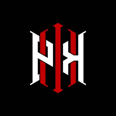 İzole arkaplanda geometrik modern dikdörtgen stil tasarımlı ilk monogram, minimalist geometrik şekil logosu.