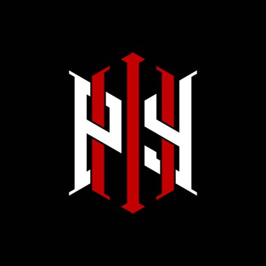 İzole arkaplanda geometrik modern dikdörtgen stil tasarımlı ilk monogram, minimalist geometrik şekil logosu.