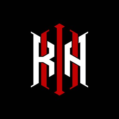 İzole arkaplanda geometrik modern dikdörtgen stil tasarımlı ilk monogram, minimalist geometrik şekil logosu.