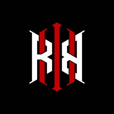 İzole arkaplanda geometrik modern dikdörtgen stil tasarımlı ilk monogram, minimalist geometrik şekil logosu.