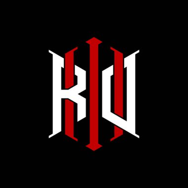 İzole arkaplanda geometrik modern dikdörtgen stil tasarımlı ilk monogram, minimalist geometrik şekil logosu.