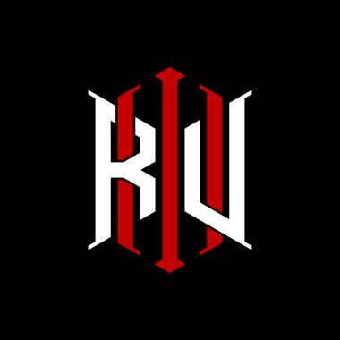 İzole arkaplanda geometrik modern dikdörtgen stil tasarımlı ilk monogram, minimalist geometrik şekil logosu.