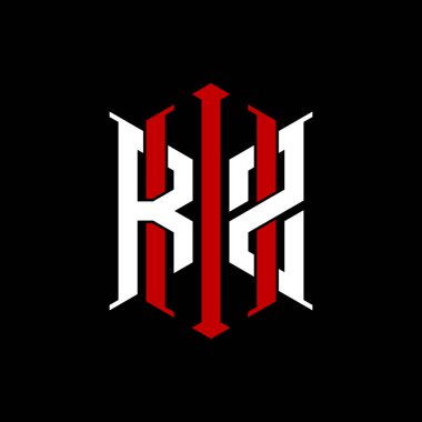 İzole arkaplanda geometrik modern dikdörtgen stil tasarımlı ilk monogram, minimalist geometrik şekil logosu.