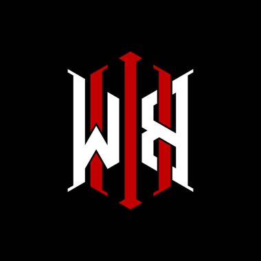 İzole arkaplanda geometrik modern dikdörtgen stil tasarımlı ilk monogram, minimalist geometrik şekil logosu.