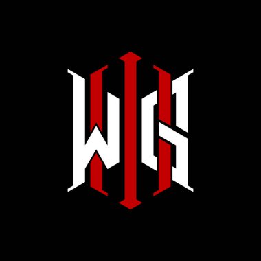 İzole arkaplanda geometrik modern dikdörtgen stil tasarımlı ilk monogram, minimalist geometrik şekil logosu.