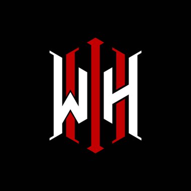 İzole arkaplanda geometrik modern dikdörtgen stil tasarımlı ilk monogram, minimalist geometrik şekil logosu.