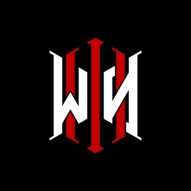 İzole arkaplanda geometrik modern dikdörtgen stil tasarımlı ilk monogram, minimalist geometrik şekil logosu.