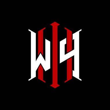 İzole arkaplanda geometrik modern dikdörtgen stil tasarımlı ilk monogram, minimalist geometrik şekil logosu.