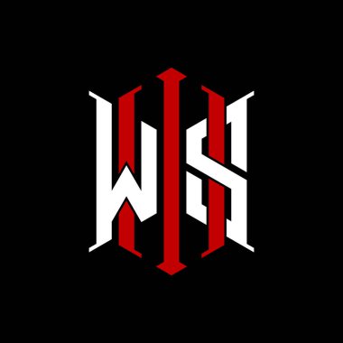 İzole arkaplanda geometrik modern dikdörtgen stil tasarımlı ilk monogram, minimalist geometrik şekil logosu.