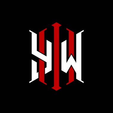 İzole arkaplanda geometrik modern dikdörtgen stil tasarımlı ilk monogram, minimalist geometrik şekil logosu.