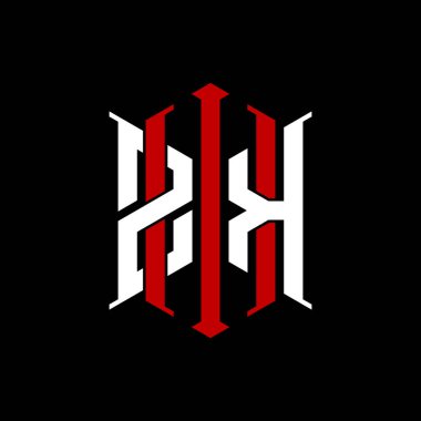 İzole arkaplanda geometrik modern dikdörtgen stil tasarımlı ilk monogram, minimalist geometrik şekil logosu.