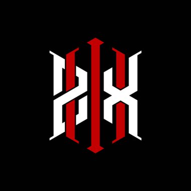 İzole arkaplanda geometrik modern dikdörtgen stil tasarımlı ilk monogram, minimalist geometrik şekil logosu.