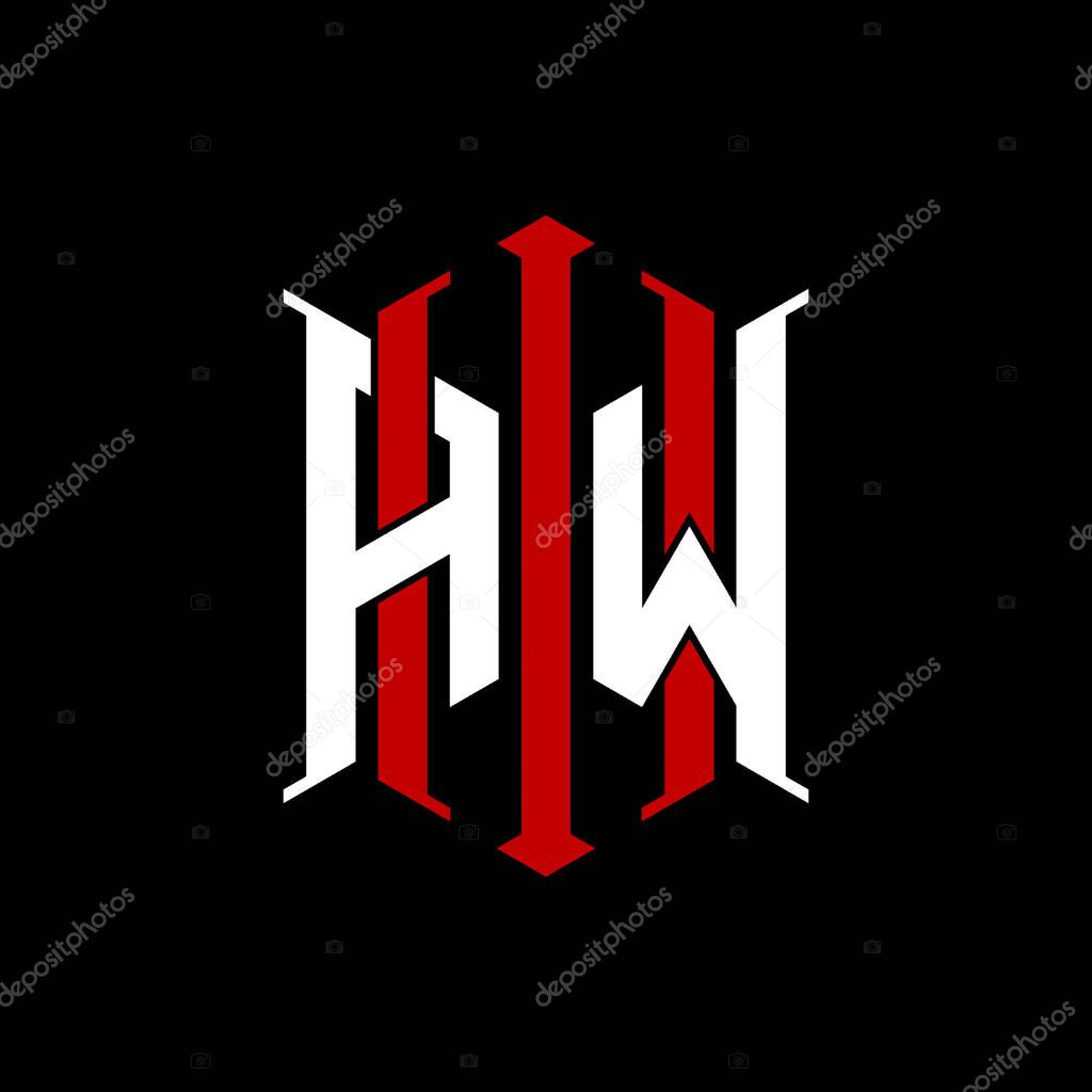 Logo initial monogram with geometric modern rectangle Elegant style design in isolated background, minimalist geometric shape style logo.