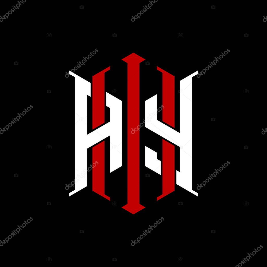 Logo initial monogram with geometric modern rectangle Elegant style design in isolated background, minimalist geometric shape style logo.