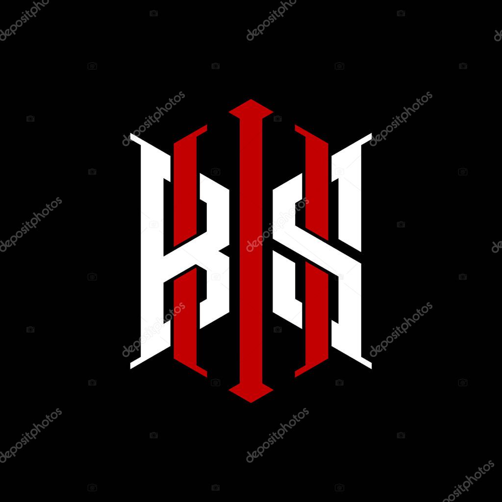 Logo initial monogram with geometric modern rectangle Elegant style design in isolated background, minimalist geometric shape style logo.