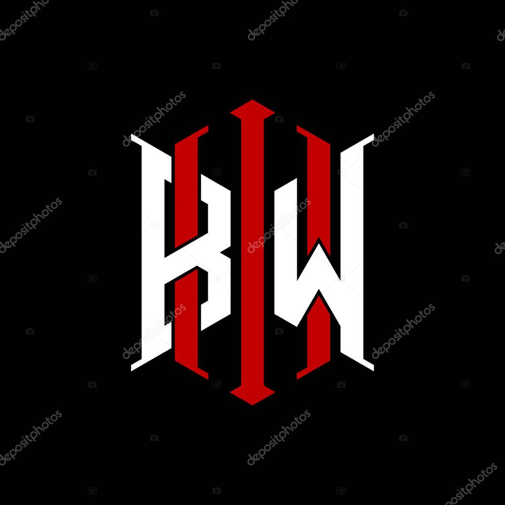 Logo initial monogram with geometric modern rectangle Elegant style design in isolated background, minimalist geometric shape style logo.