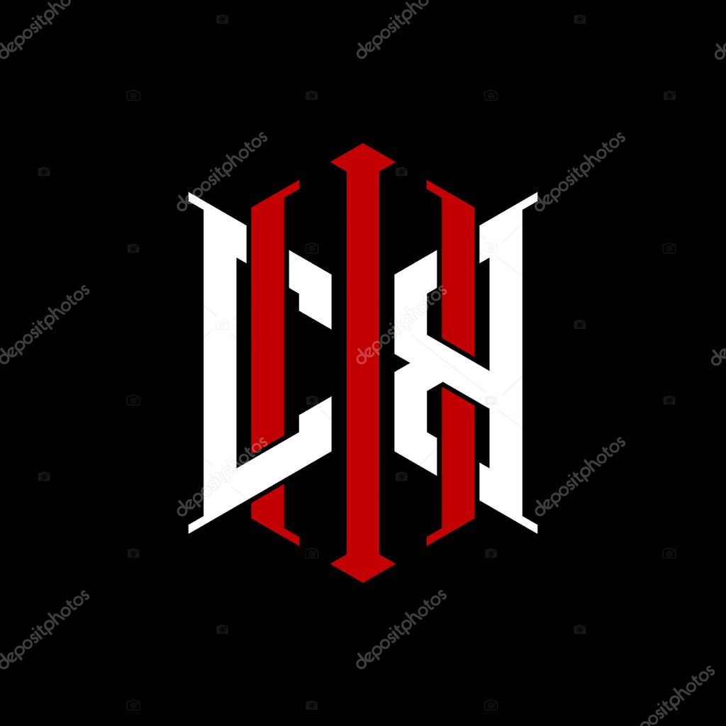 Logo initial monogram with geometric modern rectangle Elegant style design in isolated background, minimalist geometric shape style logo.