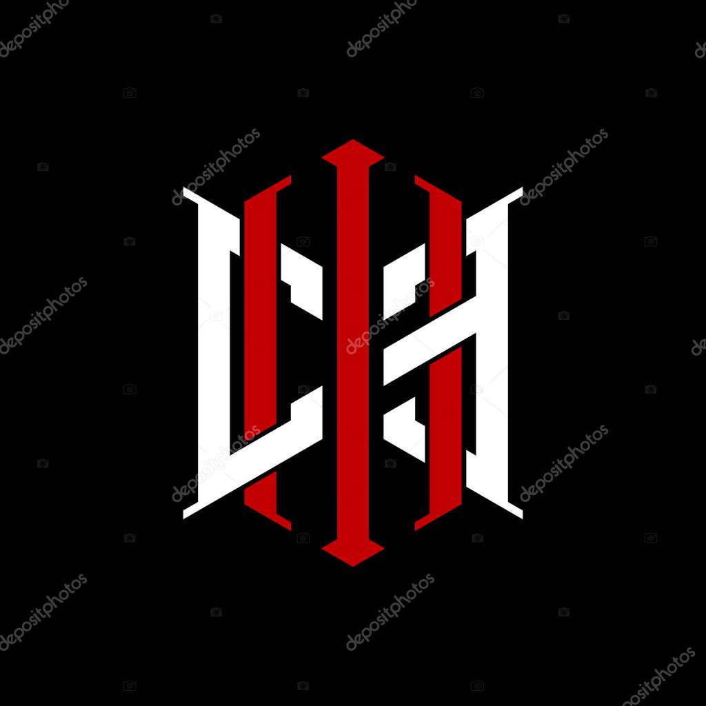 Logo initial monogram with geometric modern rectangle Elegant style design in isolated background, minimalist geometric shape style logo.