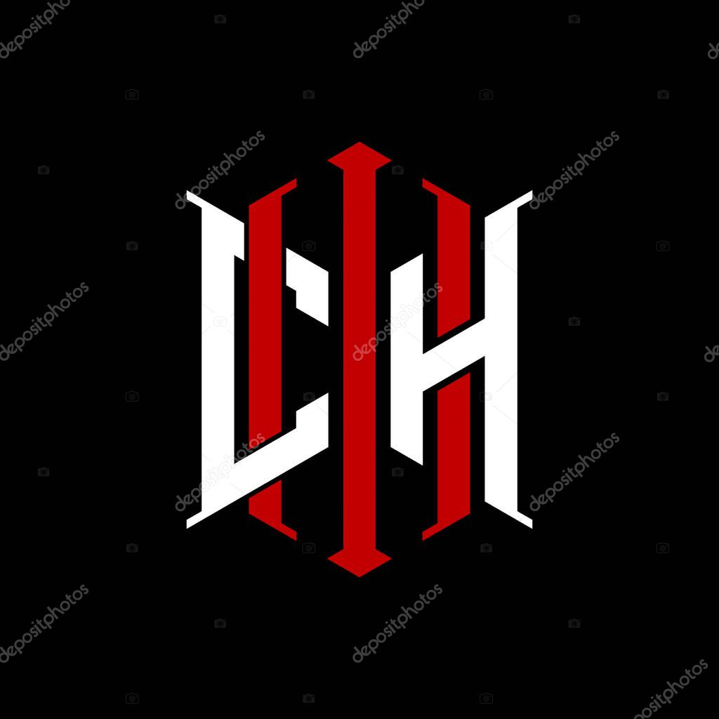 Logo initial monogram with geometric modern rectangle Elegant style design in isolated background, minimalist geometric shape style logo.
