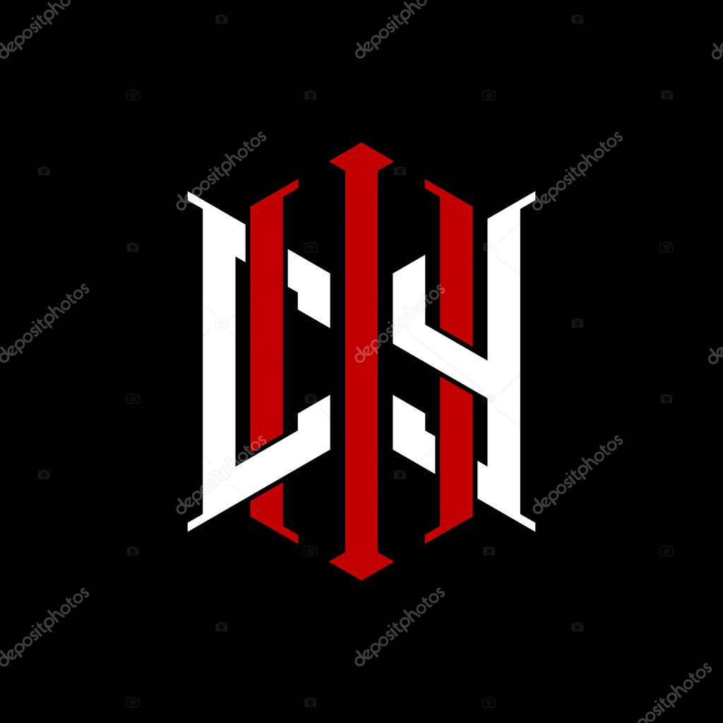 Logo initial monogram with geometric modern rectangle Elegant style design in isolated background, minimalist geometric shape style logo.