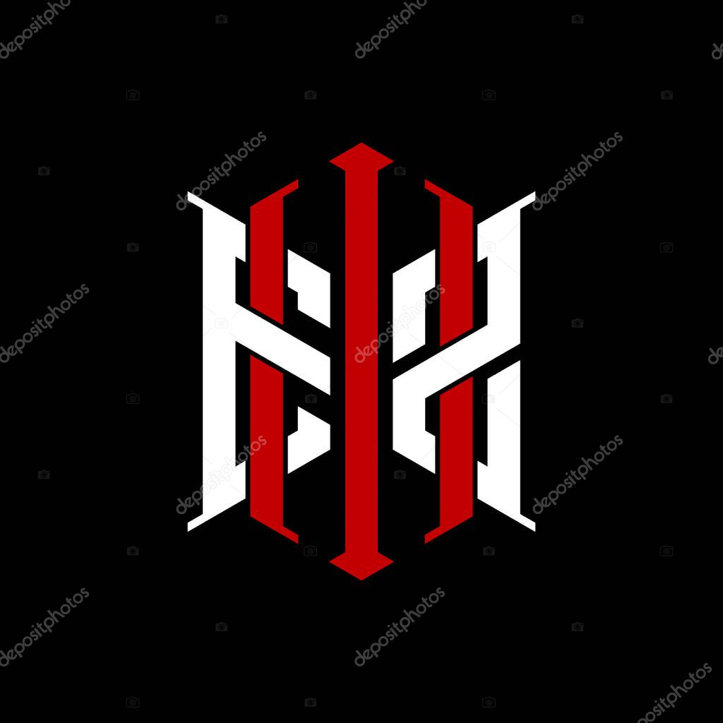 Logo initial monogram with geometric modern rectangle Elegant style design in isolated background, minimalist geometric shape style logo.