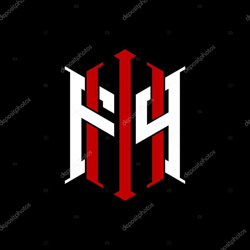 Logo initial monogram with geometric modern rectangle Elegant style design in isolated background, minimalist geometric shape style logo.