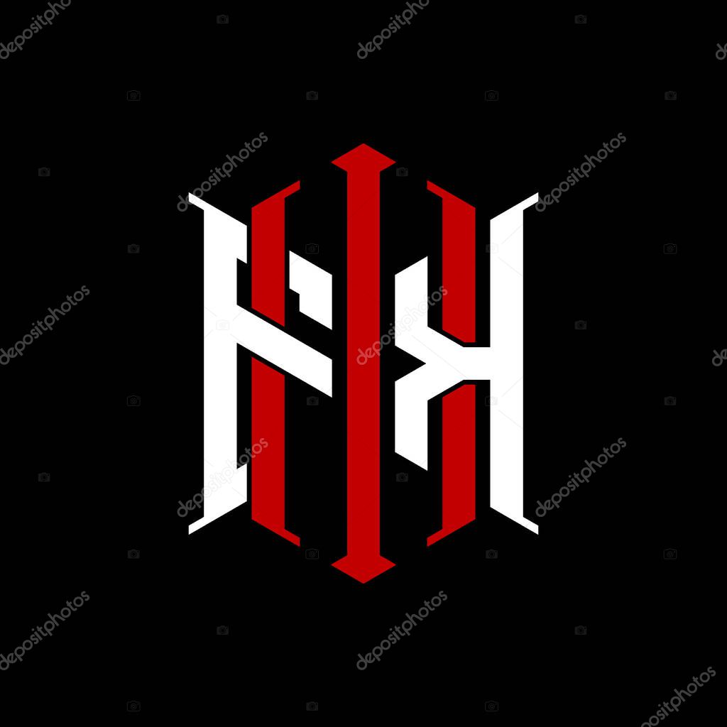 Logo initial monogram with geometric modern rectangle Elegant style design in isolated background, minimalist geometric shape style logo.