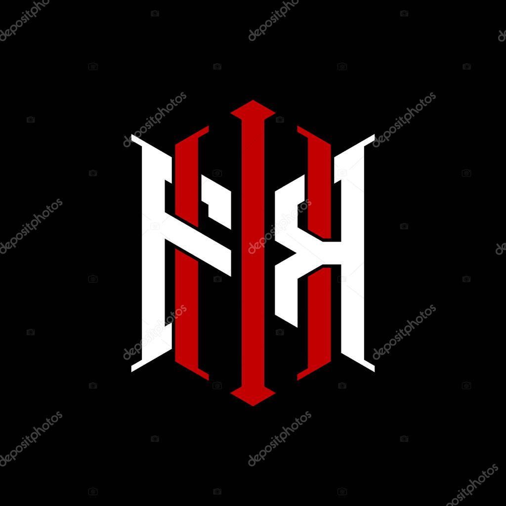 Logo initial monogram with geometric modern rectangle Elegant style design in isolated background, minimalist geometric shape style logo.