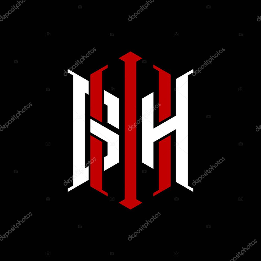 Logo initial monogram with geometric modern rectangle Elegant style design in isolated background, minimalist geometric shape style logo.