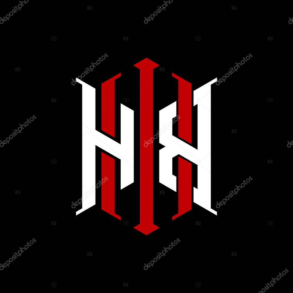 Logo initial monogram with geometric modern rectangle Elegant style design in isolated background, minimalist geometric shape style logo.