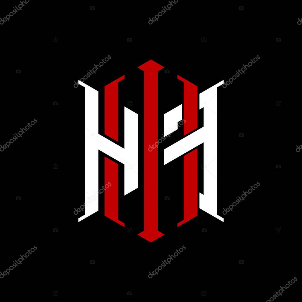 Logo initial monogram with geometric modern rectangle Elegant style design in isolated background, minimalist geometric shape style logo.