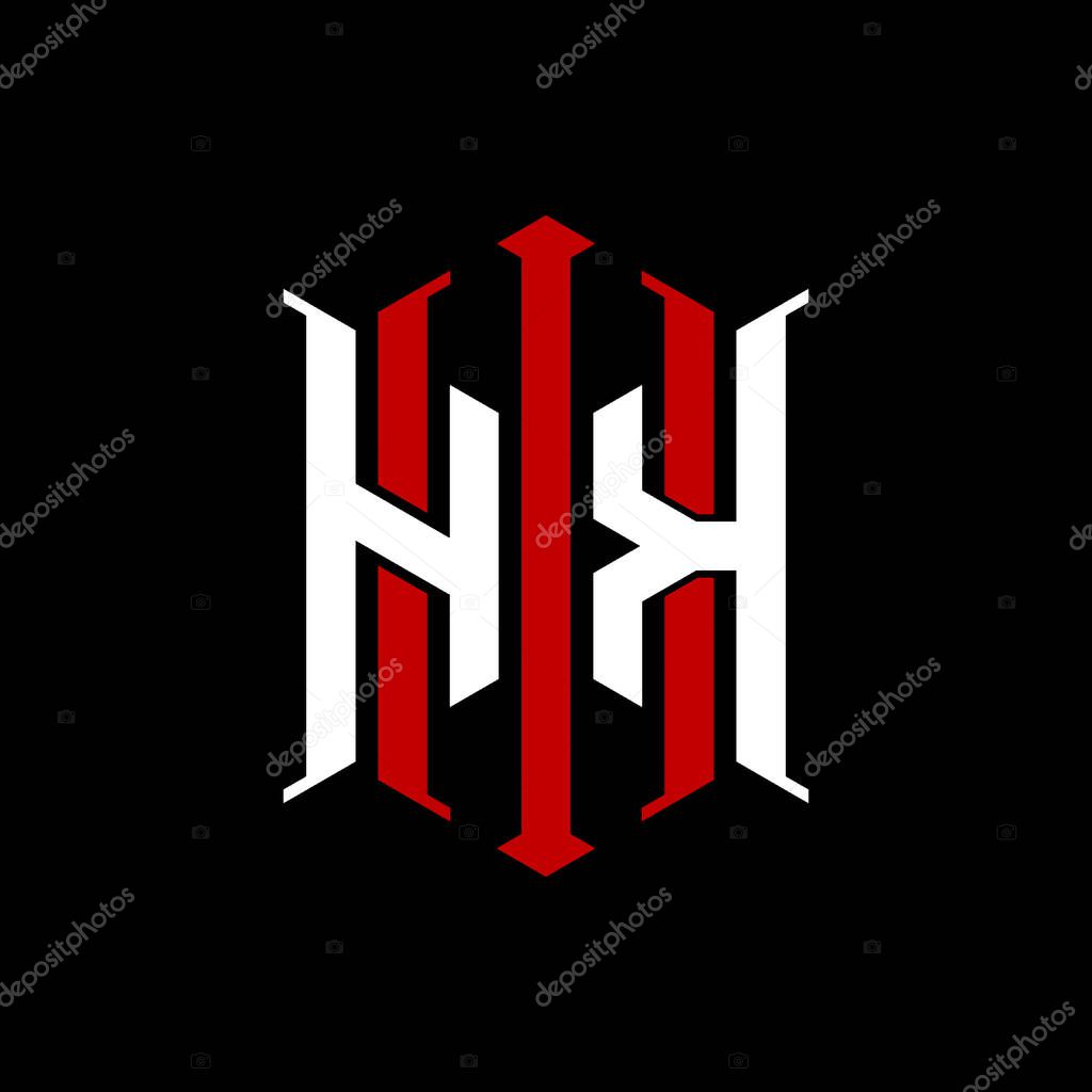 Logo initial monogram with geometric modern rectangle Elegant style design in isolated background, minimalist geometric shape style logo.